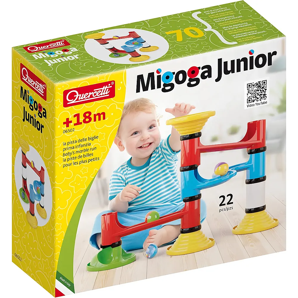 Quercetti Kugelbahn Migoga Junior - 22 Teile
