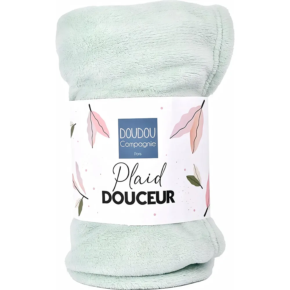 Doudou et Compagnie Decke 70x100cm mandelgr�n
