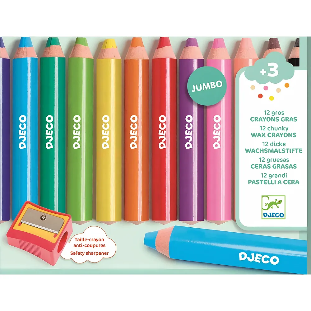 Djeco 12 Jumbo Wachsmalstifte dick - Suche