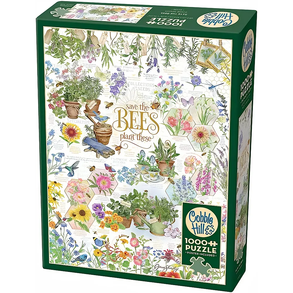 Cobble Hill Puzzle Rettet die Bienen - 1000 Teile
