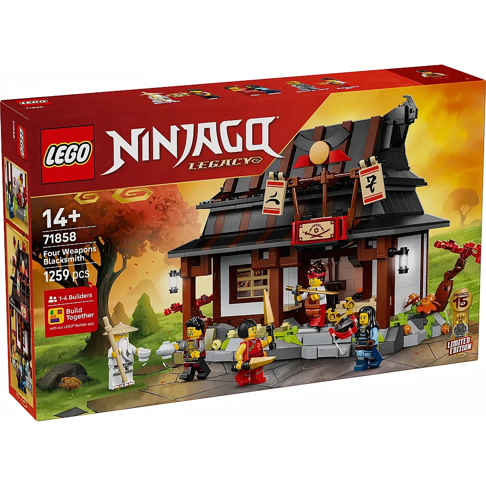 LEGO Ninjago 15-j�hriges Jubil�um der Vier-Waffen-Schmiede 71858