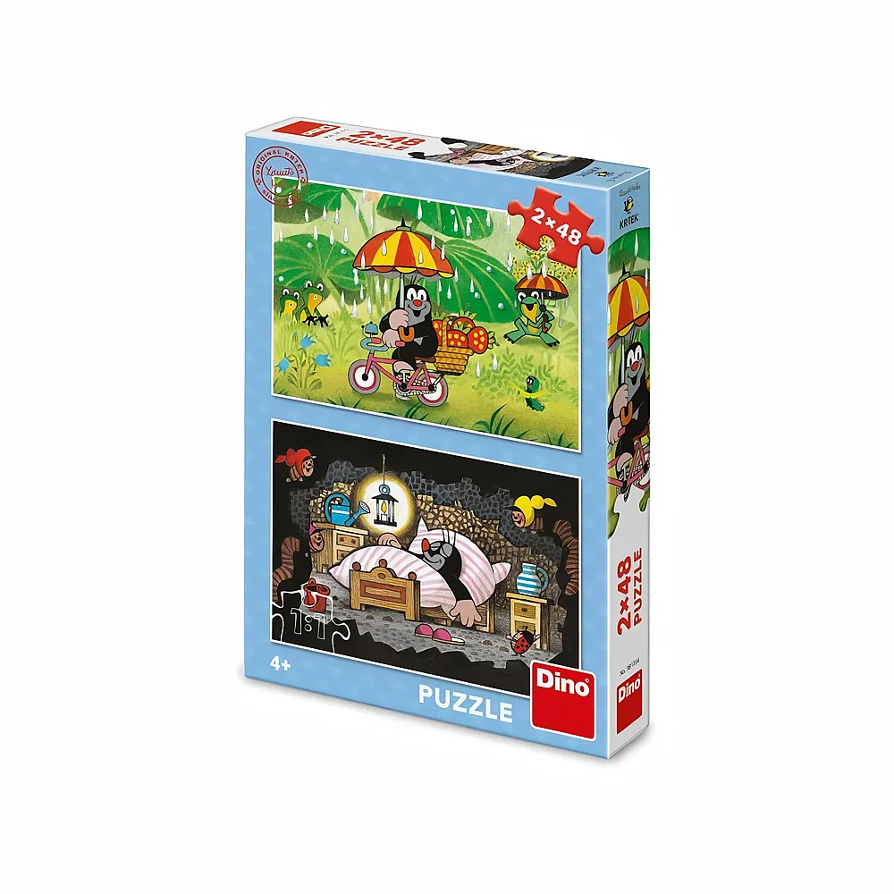 Dino Puzzle 2 Puzzles - Little Mole's Day