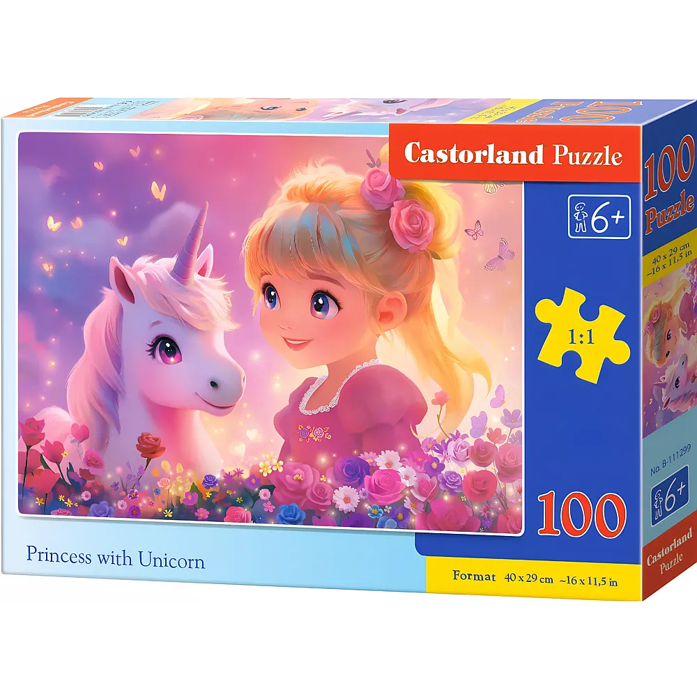 Castorland Puzzle Princess with Unicorn - 100 Teile