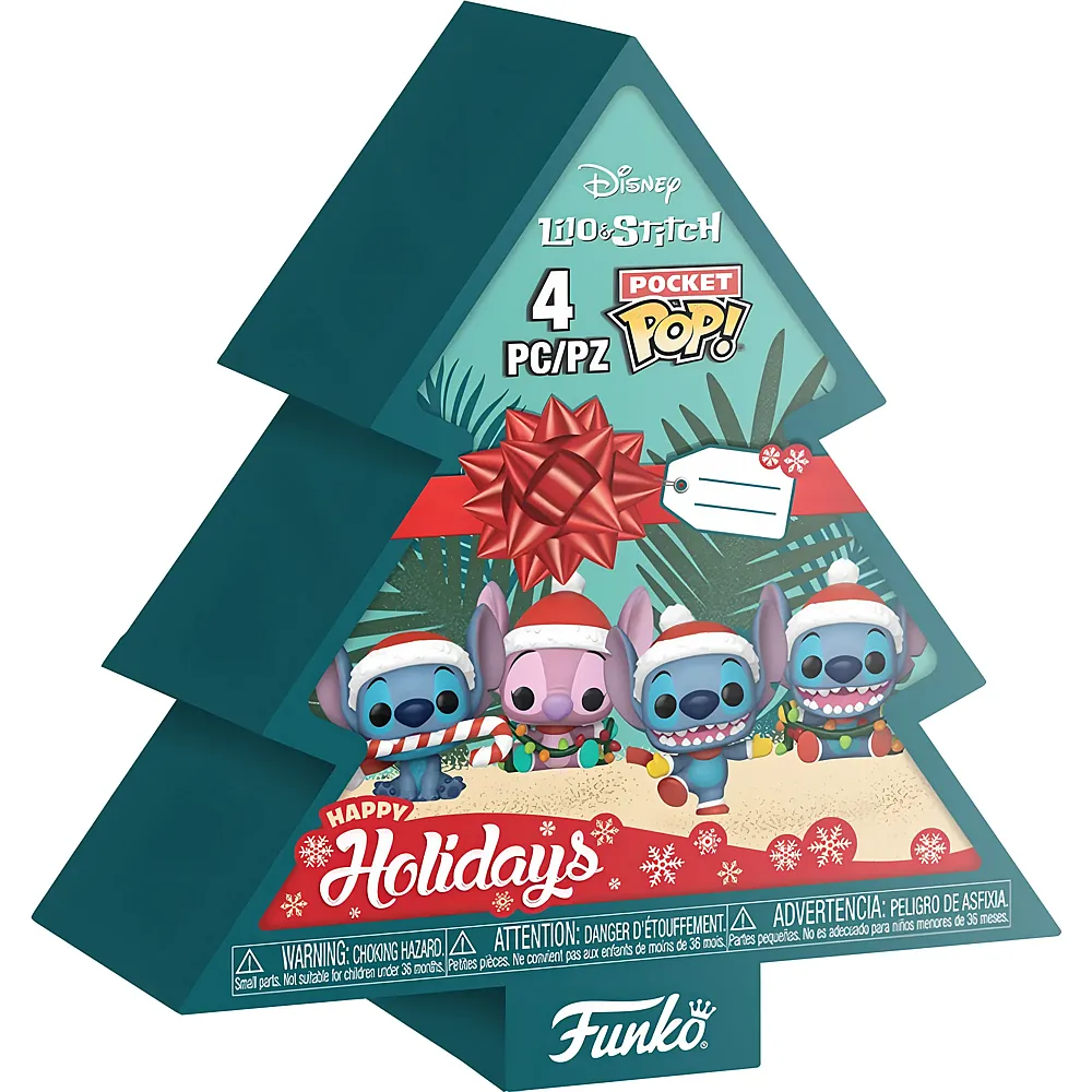 Funko Weihnachtsbaum Lilo & Stitch 4-P