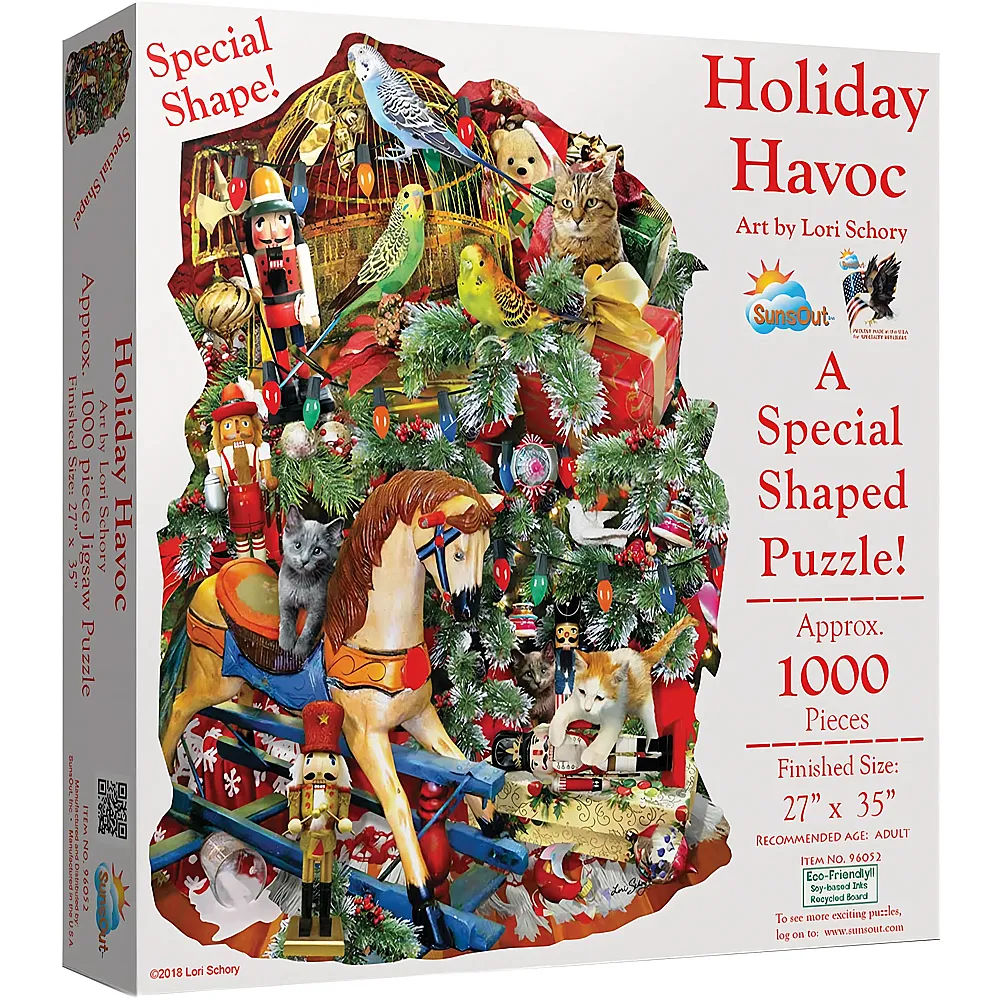 SunsOut Puzzle Lori Schory Holiday Havoc 1000Teile