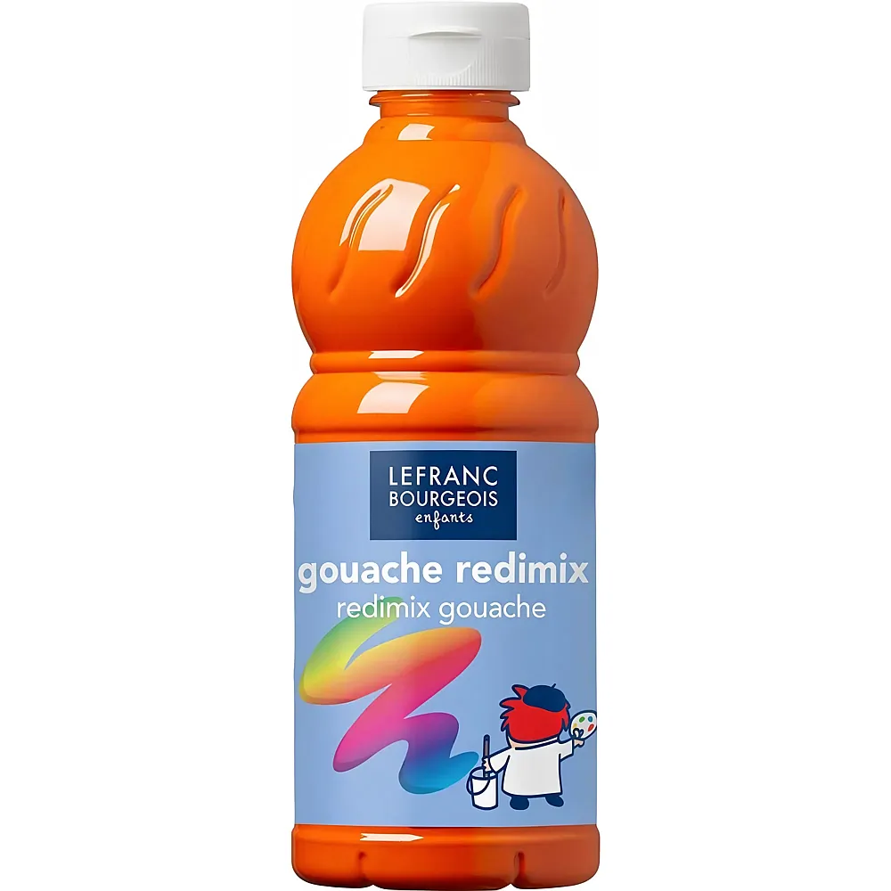 Lefranc Bourgeois Lfb Flssige Tempera Redimix 500ml Flasche - Orange - Suche