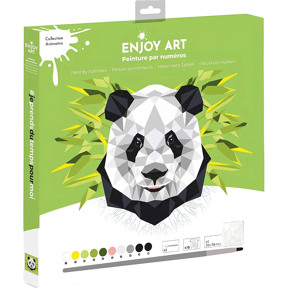 OZ International Enjoy Art Peinture N� 30x30cm Panda