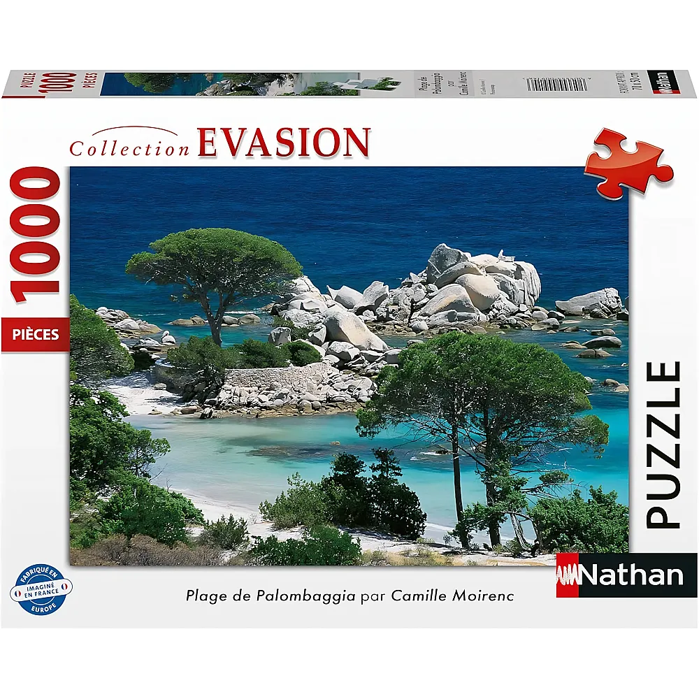 Nathan Puzzle Collection Evasion Strand von Palombaggia, Korsika 1000Teile