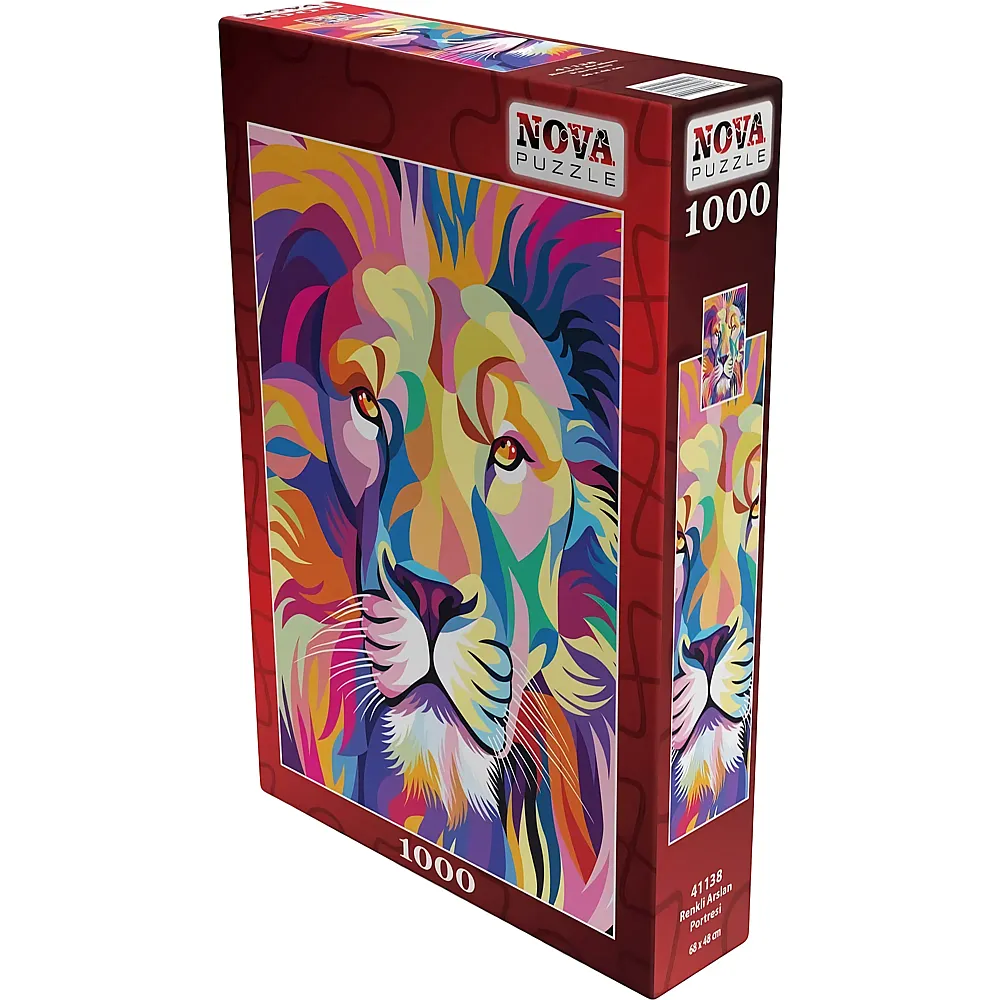 Nova Puzzle Colorful Lion - 1000 Teile