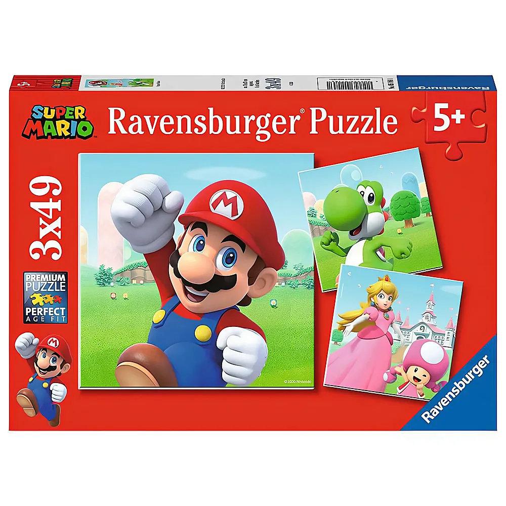 Ravensburger Puzzle Super Mario 3x49