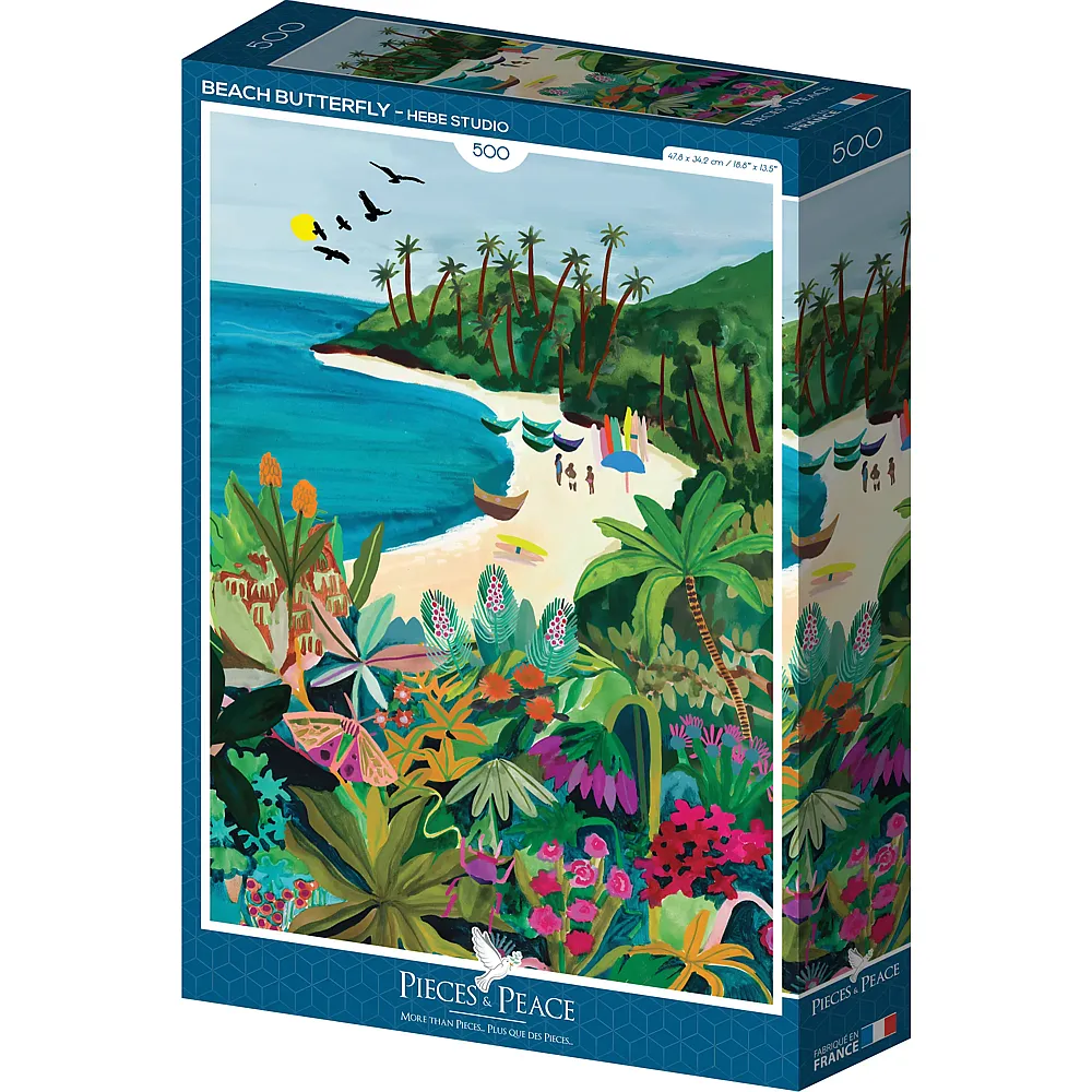 Pieces & Peace Puzzle Beach Butterfly - 500 Teile