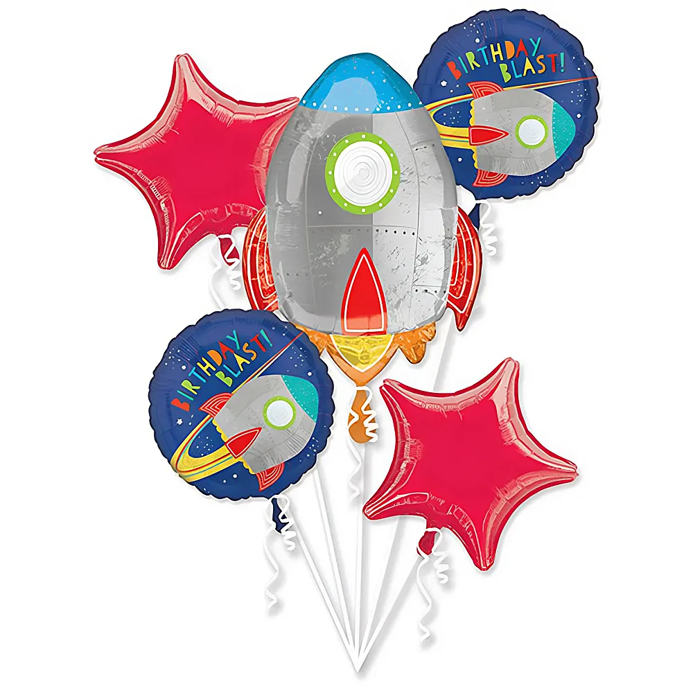 Amscan Folienballon Bouquet Blast 5Teile | Kindergeburtstag