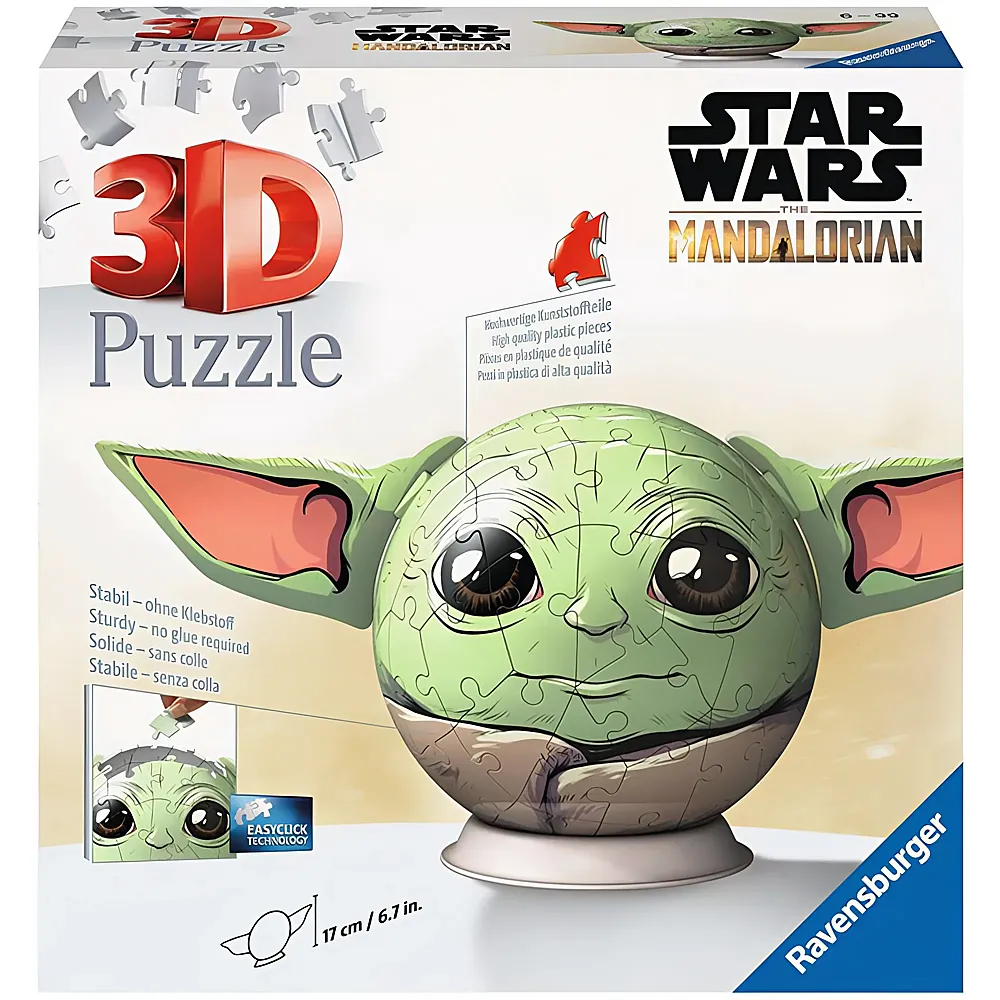 Ravensburger Star Wars Puzzleball Mandalorian Grogu mit Ohren 72Teile