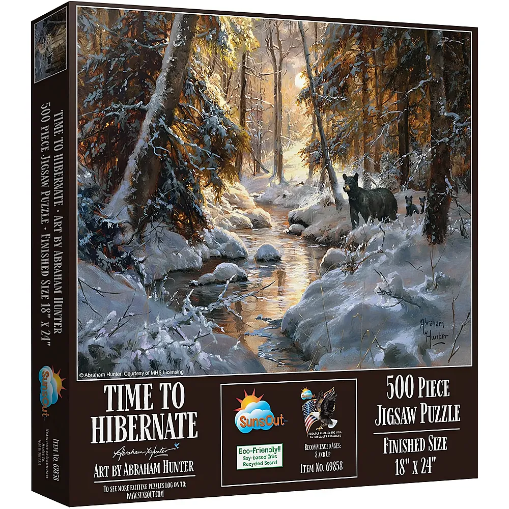 SunsOut Puzzle Abraham Hunter Time to Hibernate - 500 Teile
