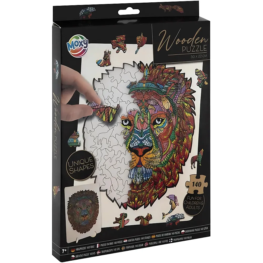 Grafix Holzpuzzle L�we, 140 Teile.