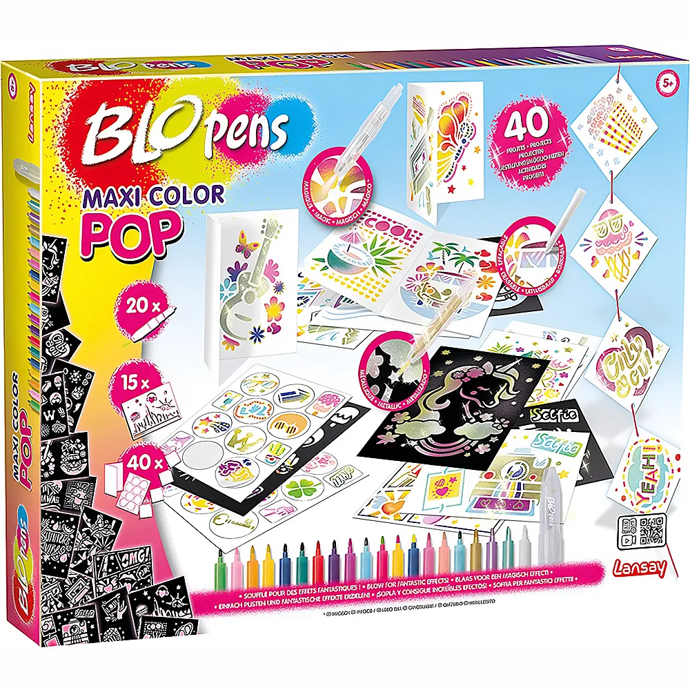 Lansay Blopens Sprhstifteset Maxi Pop Art