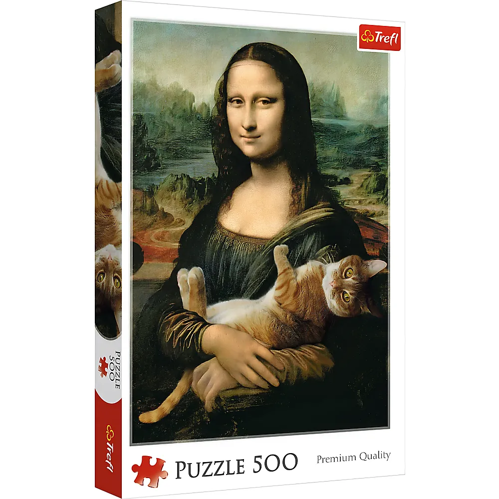 Trefl Puzzle Art Collection Mona Lisa and Purring Kitty 500Teile