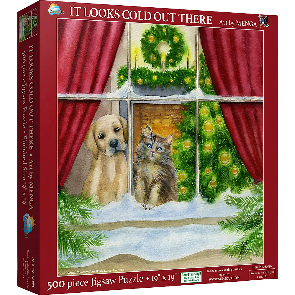 SunsOut Puzzle Menga It Looks Cold Out There - 500 Teile