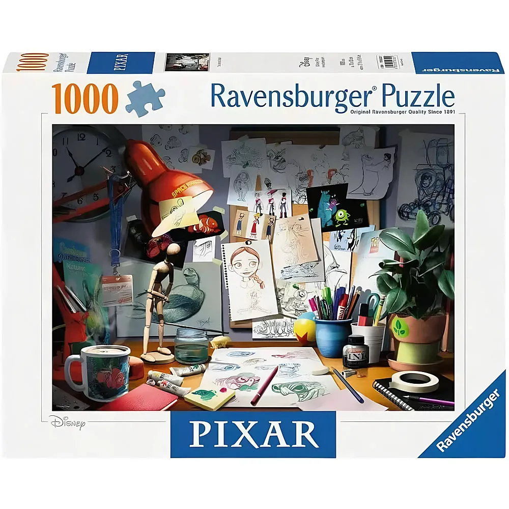 Ravensburger Puzzle Disney - The Artist's Desk 1000Teile