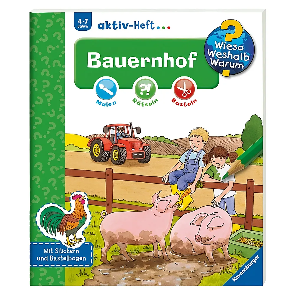 Ravensburger Wieso Weshalb Warum aktiv-Heft Bauernhof