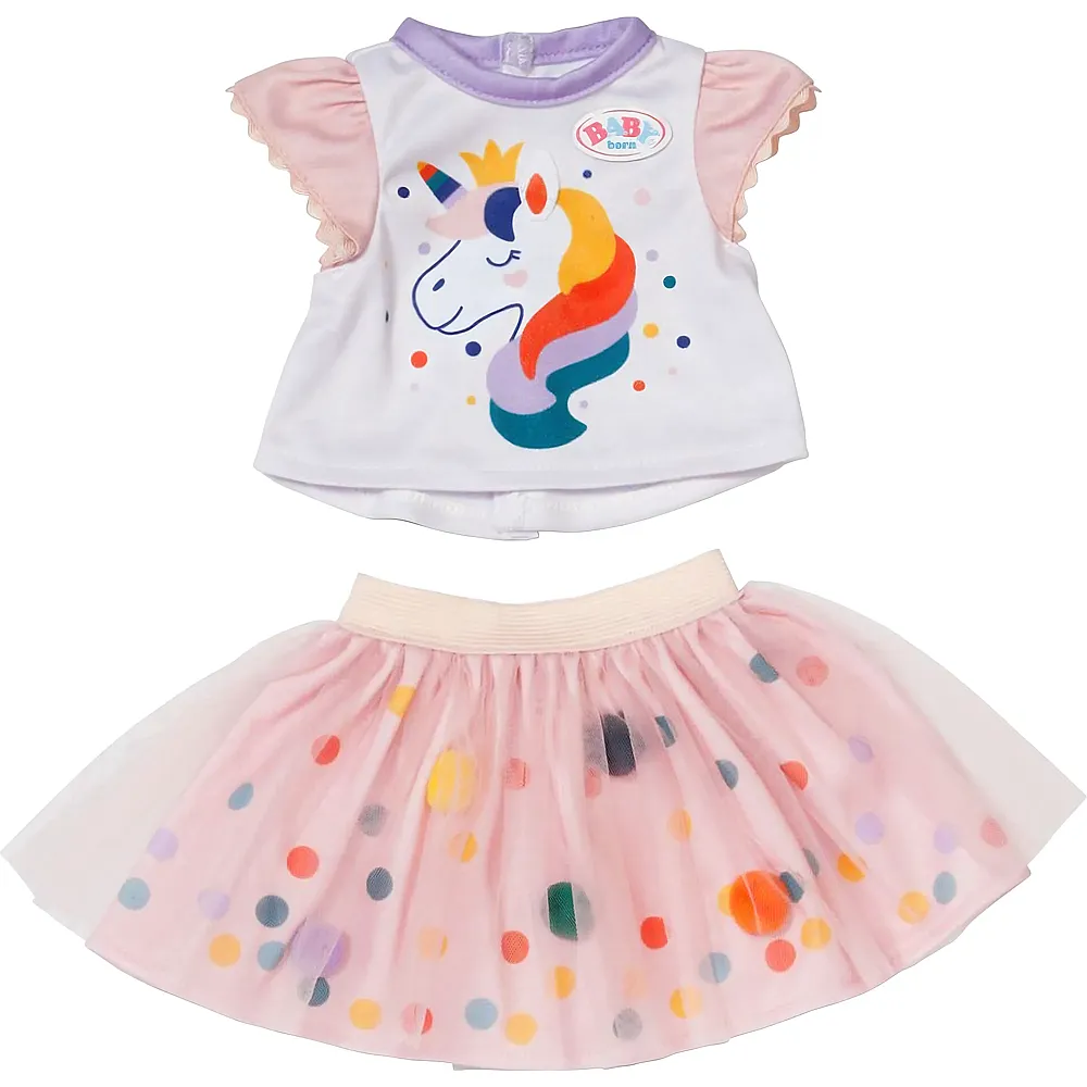 meinspielzeug - Zapf Creation Baby Born Einhornkleid mit Tutu - 43 cm | Puppenkleider