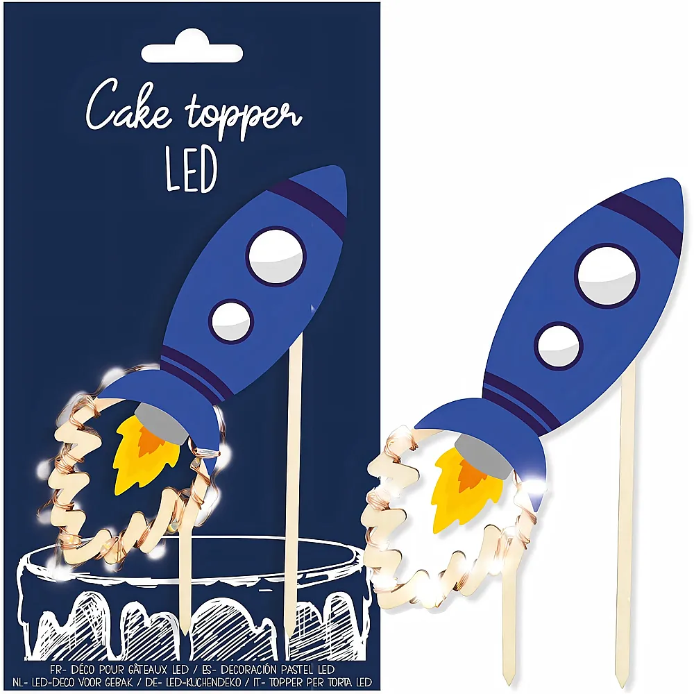 ScrapCooking Cake Topper Led Rakete