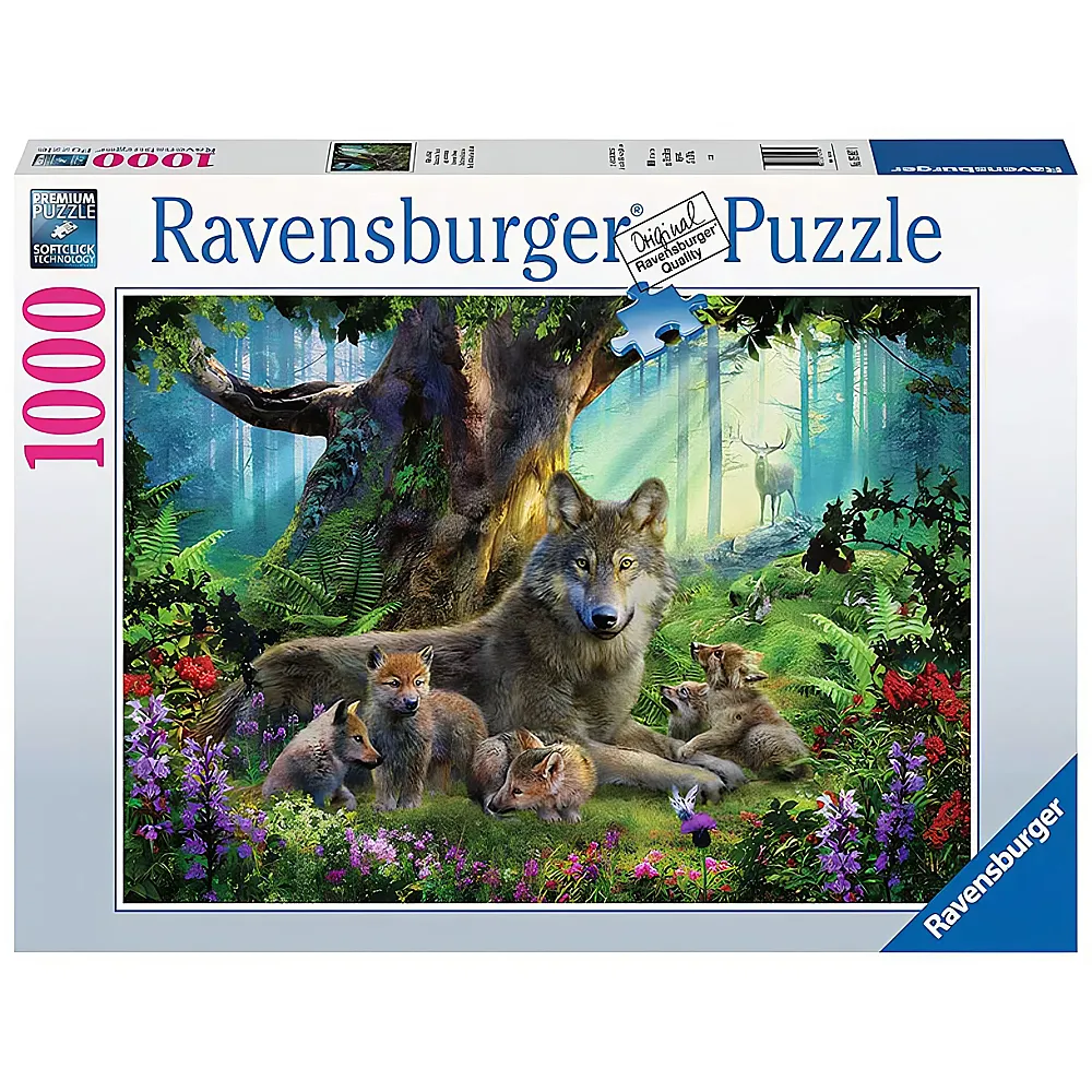 Ravensburger Puzzle Wlfe im Wald 1000Teile
