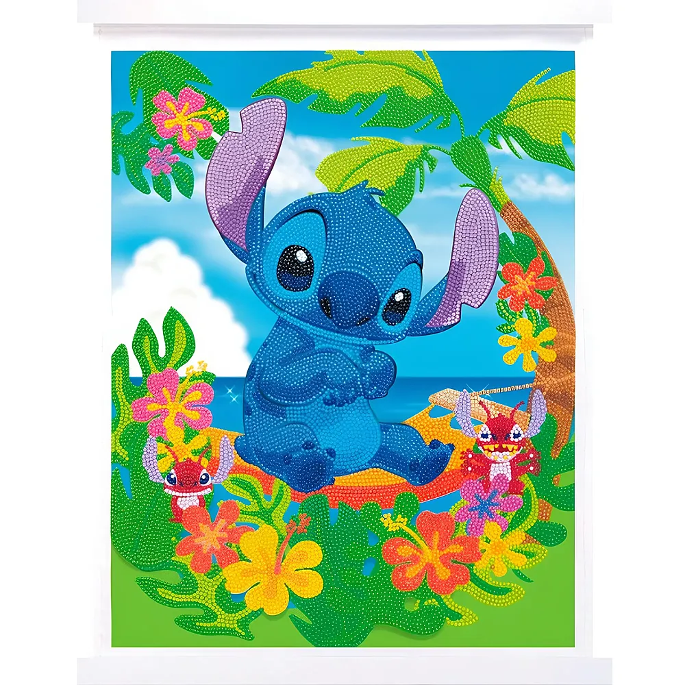 meinspielzeug - Craft Buddy Crystal Art Scroll Stitch 35x45 cm Lilo & Stitch