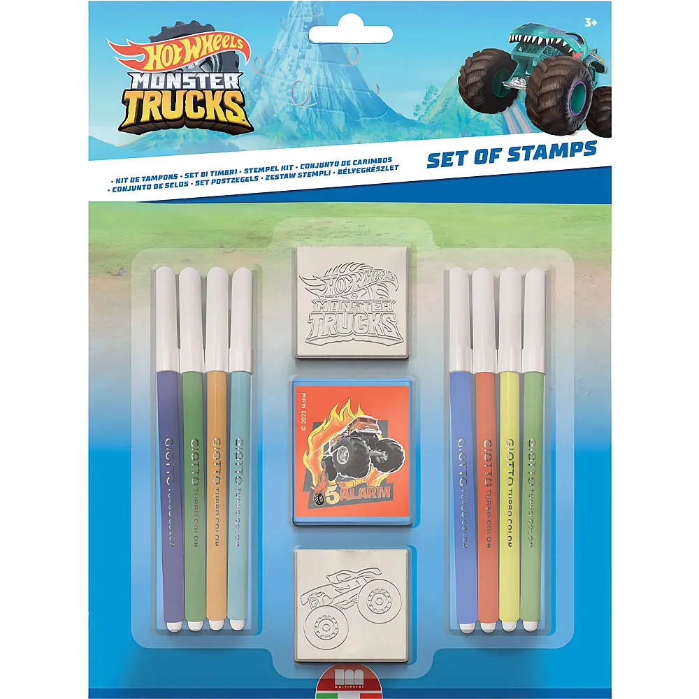 Multiprint Hot Wheels Stempelset - 11 Teile - Stempelsets