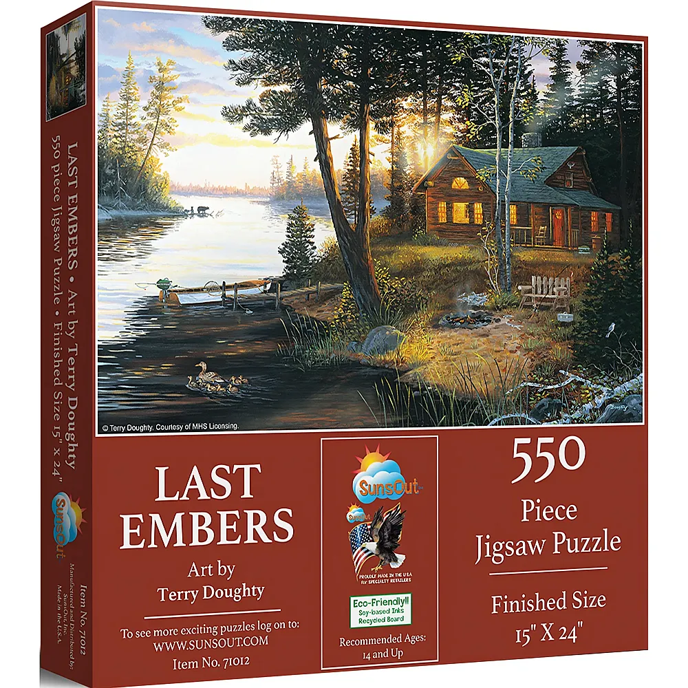 SunsOut Puzzle Terry Doughty Letzte Glut 550Teile