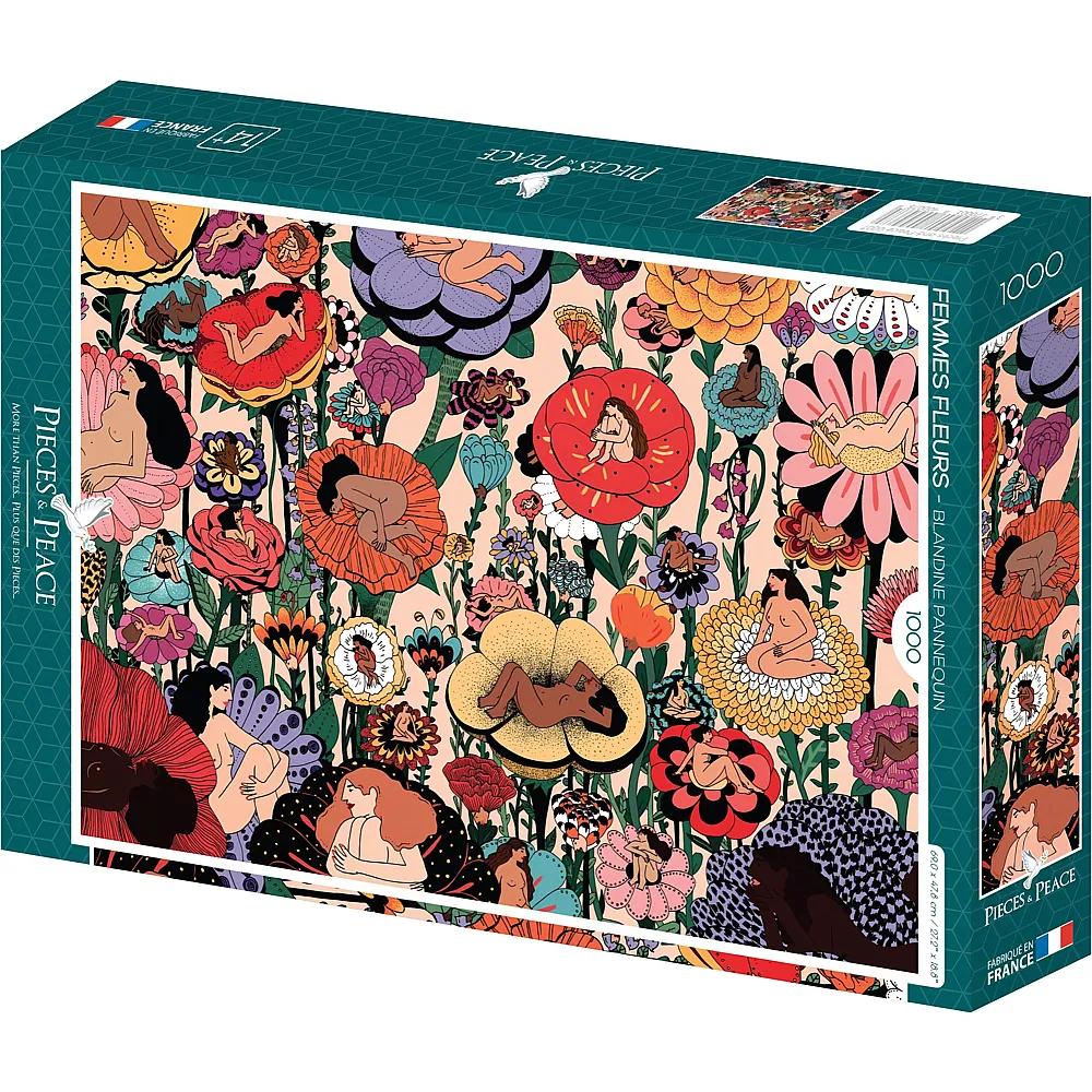 Pieces & Peace Puzzle Blumenfrauen - 1000 Teile