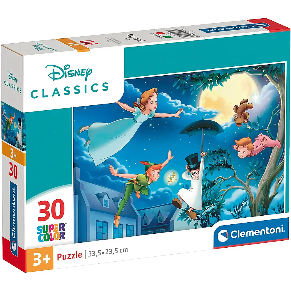 Clementoni Puzzle Supercolor Disney Classic Peter Pan - 30 Teile
