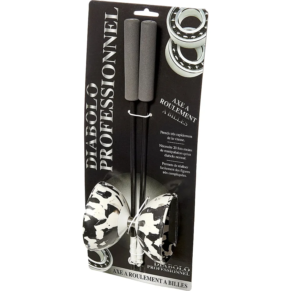 Megagic Pro Diabolo Roulement Bille Mouchete Noir ET Blanc
