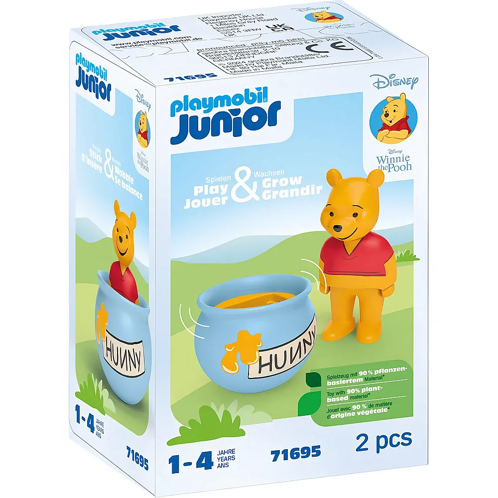 PLAYMOBIL Junior Winnie Pooh Winnies Stehauf-Honigtopf 71695