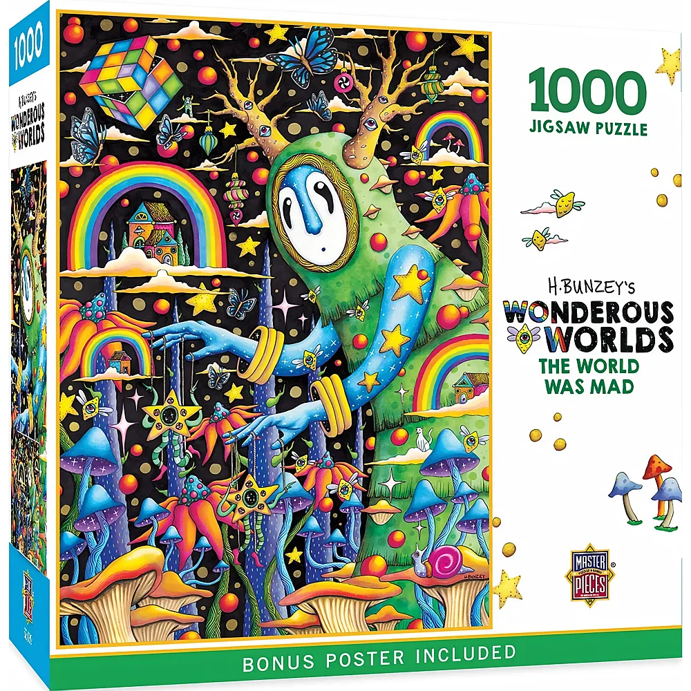 Master Pieces Puzzle Wonderous Worlds Verr�ckte Welt 1000Teile