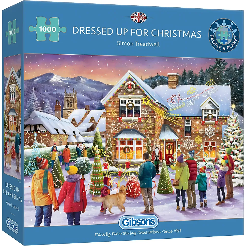 Gibsons Puzzle Simon Treadwell Dressed up for Christmas - 1000 Teile
