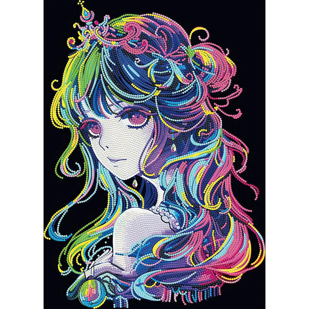 Diamond Dotz Diamond Painting Neon Anime Prinzessin