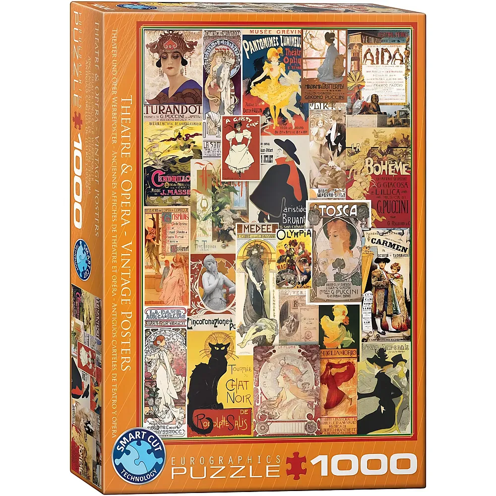 Eurographics Puzzle Theater und Oper Werbeposter - 1000 Teile | Puzzle 1000 Teile
