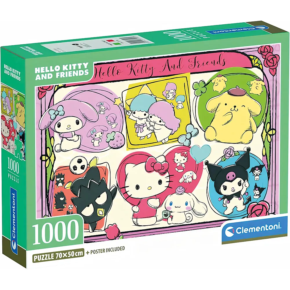 Clementoni Puzzle Hello Kitty 2 1000Teile