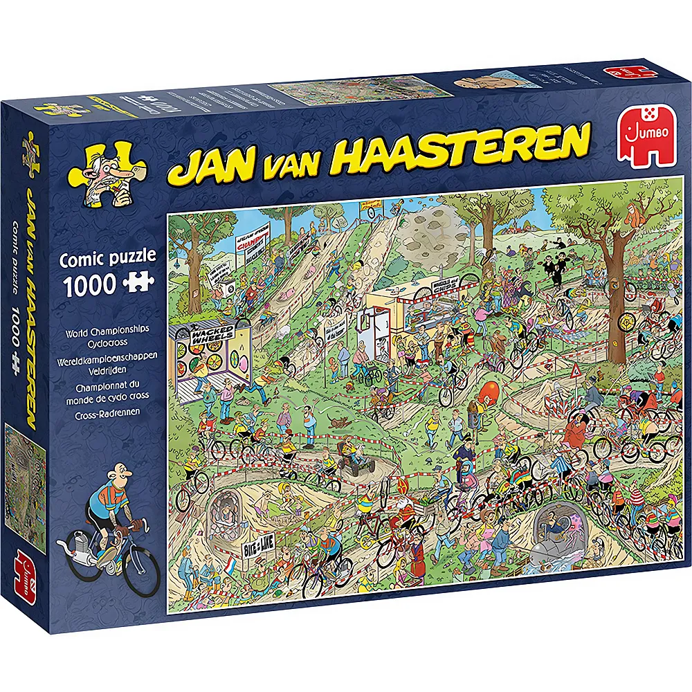 Jumbo Puzzle Jan van Haasteren Cross-Radrennen 1000Teile | Puzzle 1000 Teile