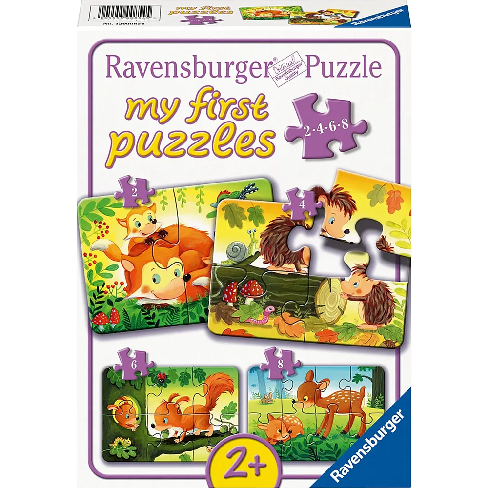 Ravensburger Puzzle Kleine Tierfamilien 2-8Teile