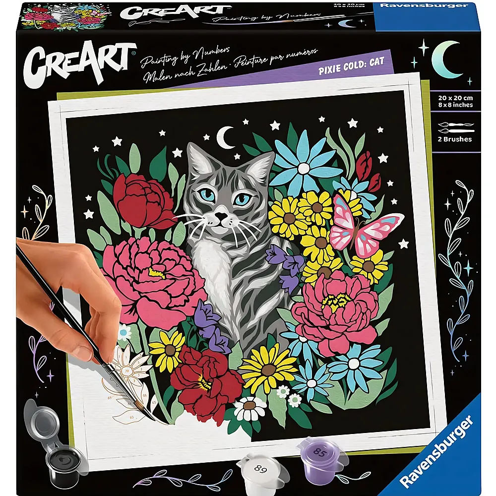 Ravensburger CreArt Malen nach Zahlen Pixie Cold: Katze