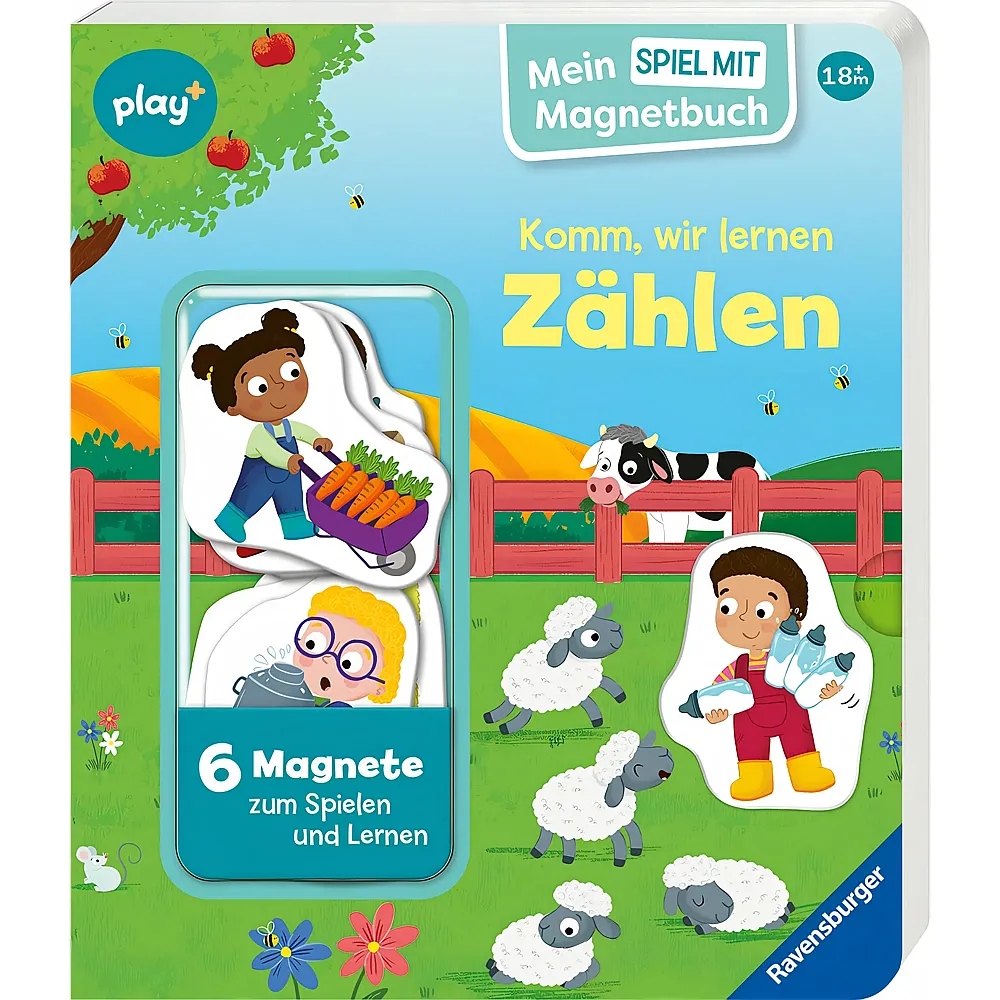 Ravensburger play+ Mein Spiel mit-Magnetbuch: Komm, wir lernen Z�hlen