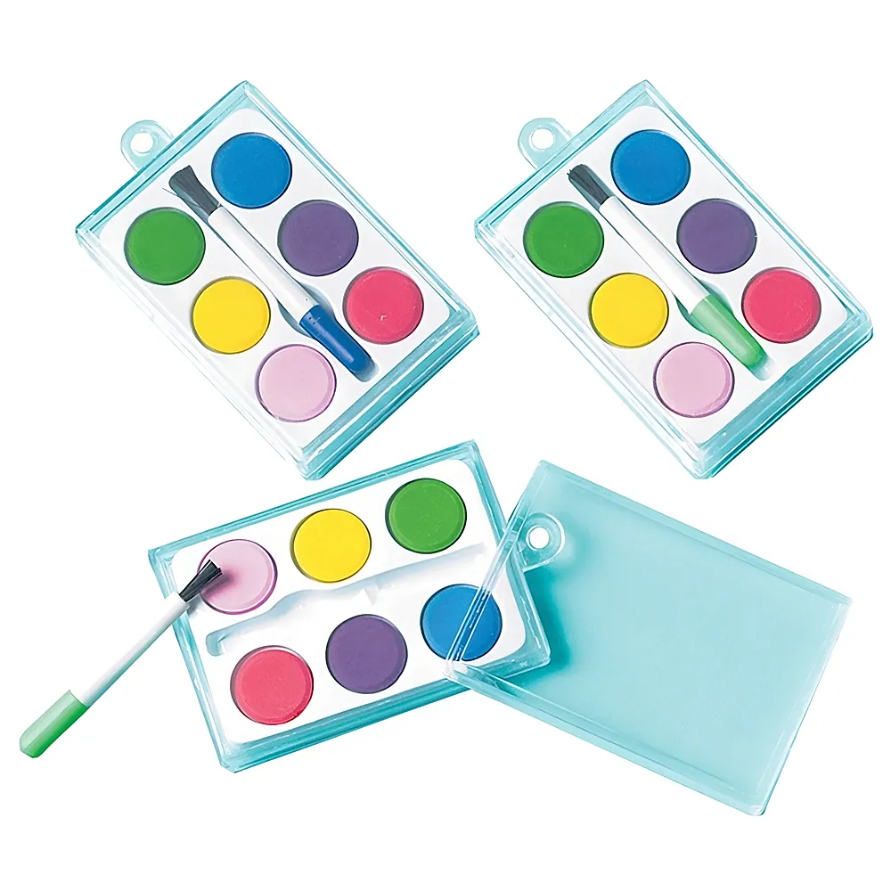 Amscan Mini-Wasserfarben Partypack 12Teile | Farbe & Kreide