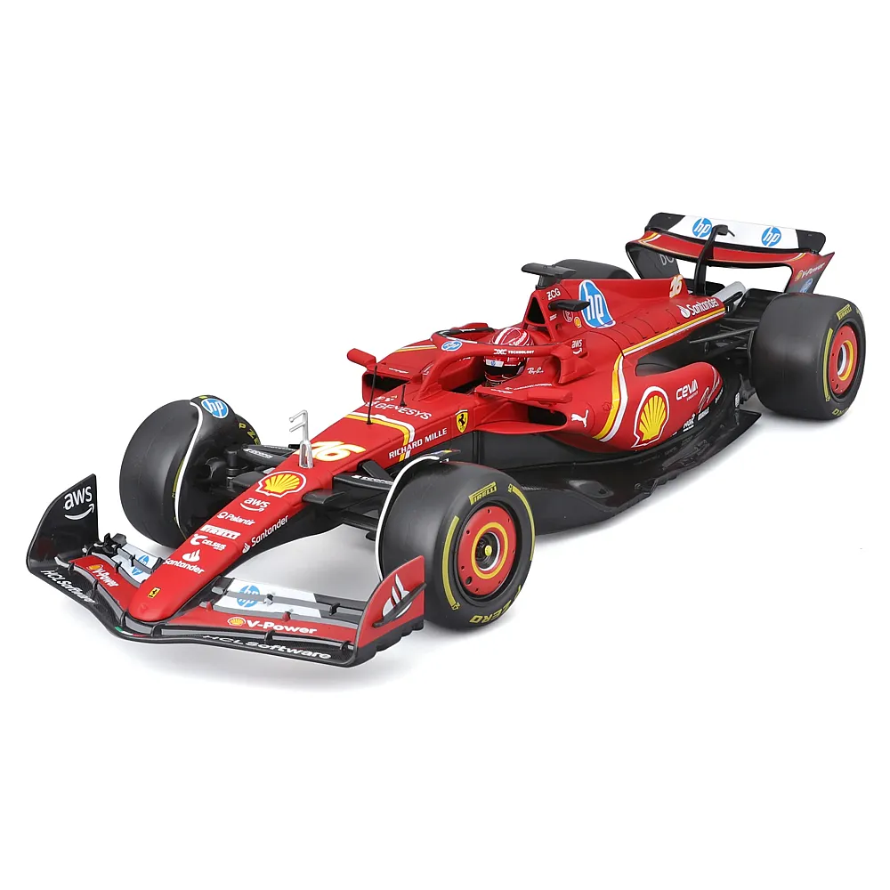 Bburago 1:18 Ferrari SF-24 Leclerc 2024 Deluxe Version