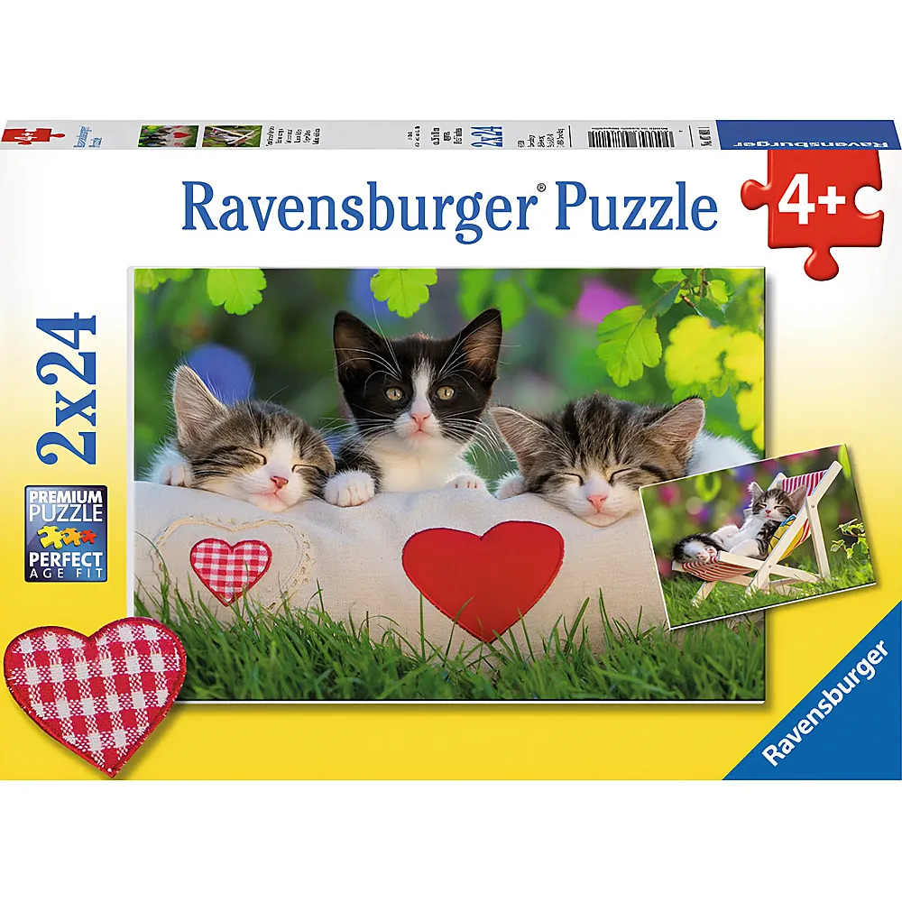 Ravensburger Puzzle Verschlafene Ktzchen 2x24