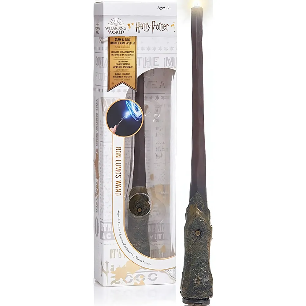 meinspielzeug - Wow Stuff Ron Weasley Zauberstab mit Licht 18cm Harry Potter | Diverses