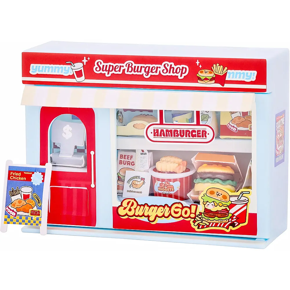 i-total Mini World Mirco Shop Super Buger Shop - 33 Teile