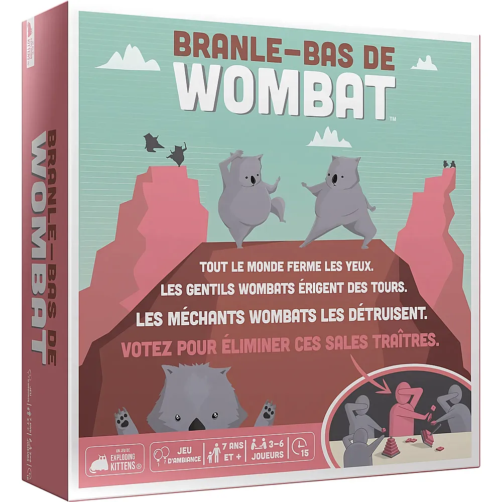 Exploding Kittens Branle-bas de Wombat - Franais