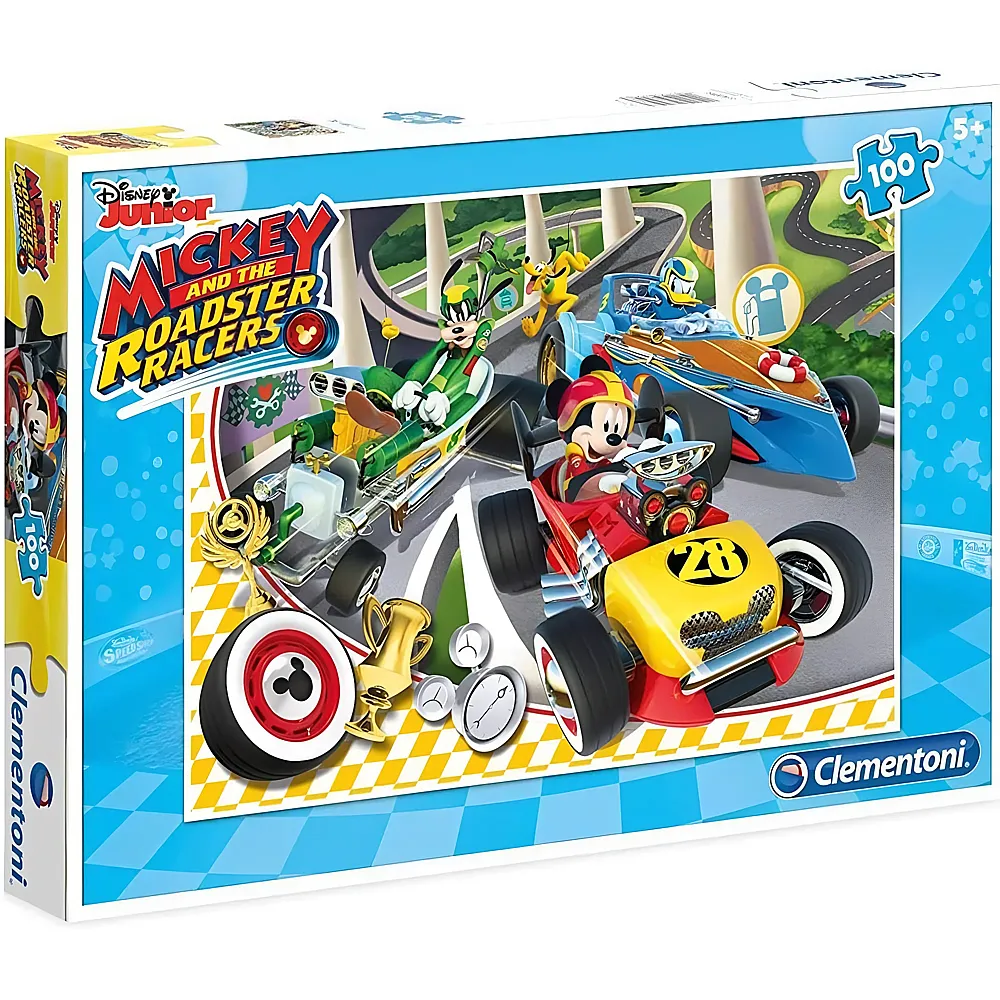 Clementoni Puzzle Mickey Mouse Mickey and the Roadster Racers - 100 Teile